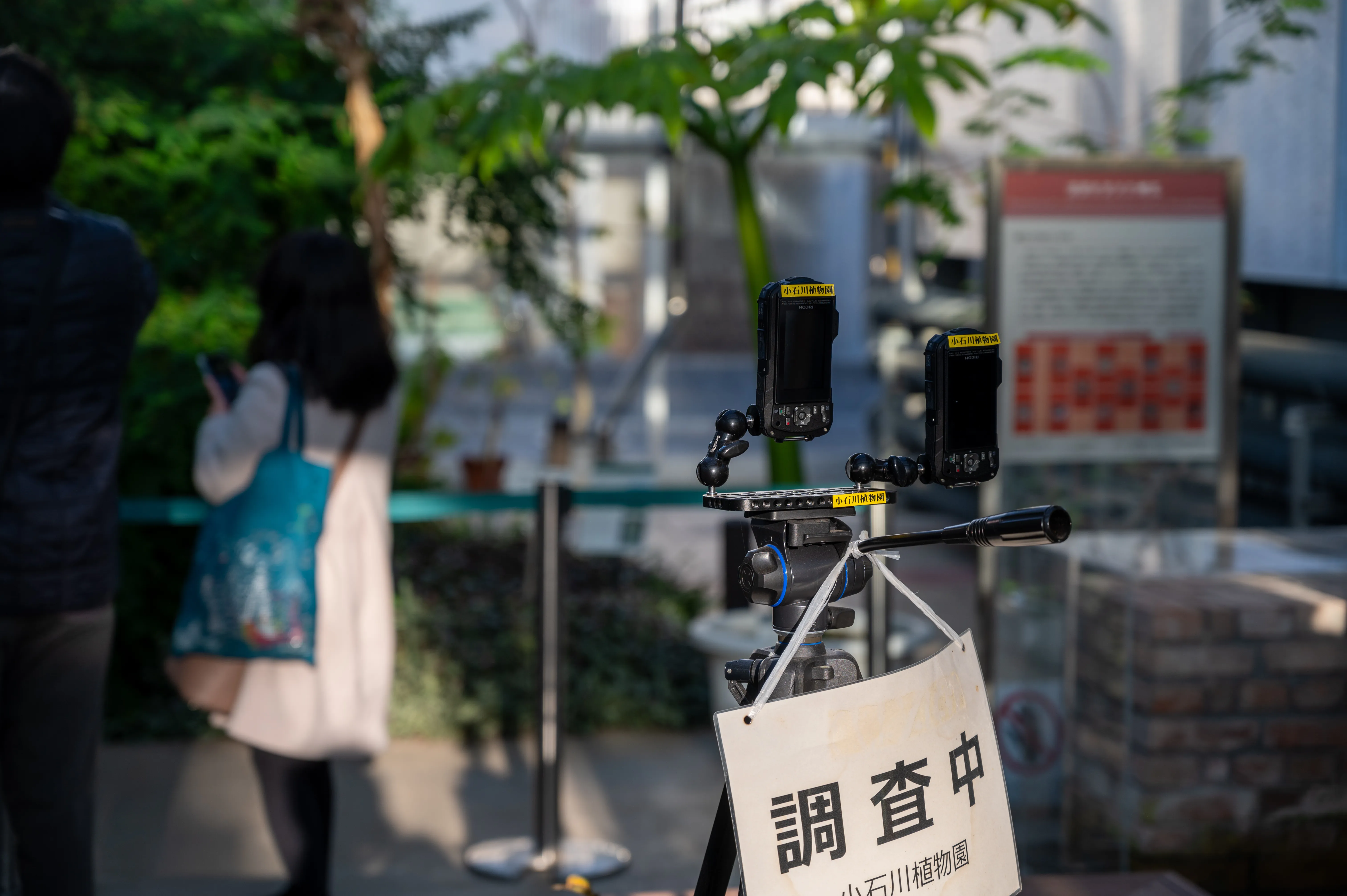 カメラで記録中